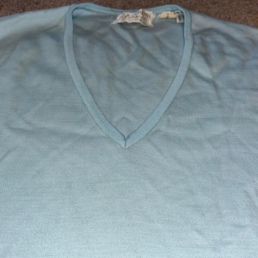 Saint Joseph by Cezar large vintage Light Blue Lightweight Knit Sweater - Picture 4 of 8